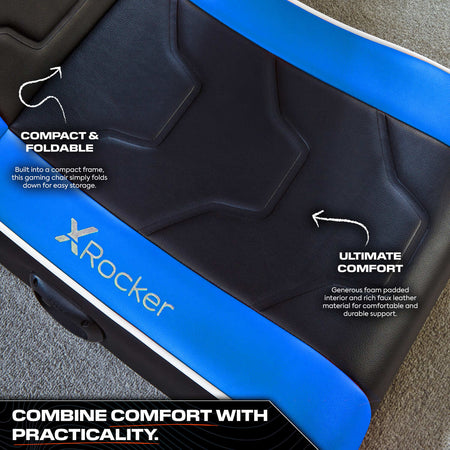 Shadow 2.0 Floor Rocker Gaming Chair - Blue
