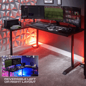 Panther XL 115cm Ambi Reversible L-Shape Corner Gaming Desk