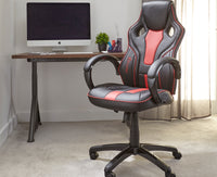 Maverick Ergonomic Office Gaming Chair - Black/Red
